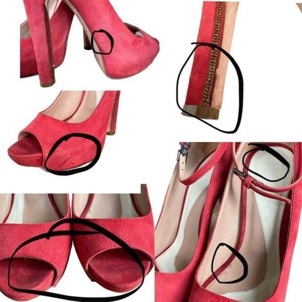 Herve Leger Balin Peep-toe Suede Pump - Picture 10 of 16